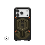uag monarch case for iphone 17 pro green front view