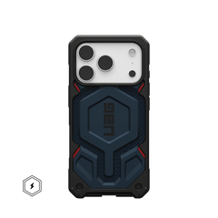 uag monarch case for iphone 17 pro max blue front view