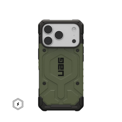 uag pathfinder case for iphone 17 pro green front view