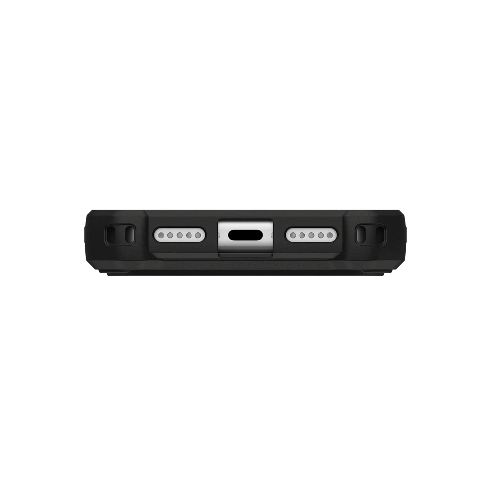 uag monarch case for iphone 17 pro black side profile