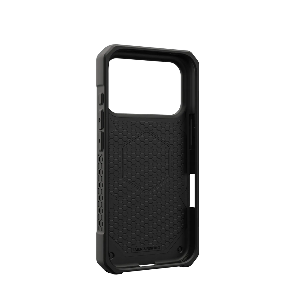 uag monarch case for iphone 17 pro black corner bumper