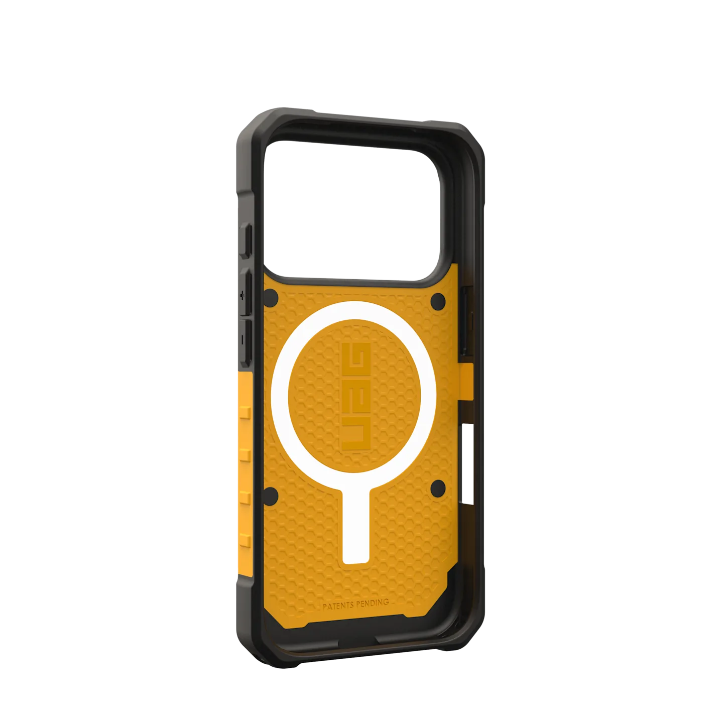 uag pathfinder case for iphone 17 pro yellow back protection