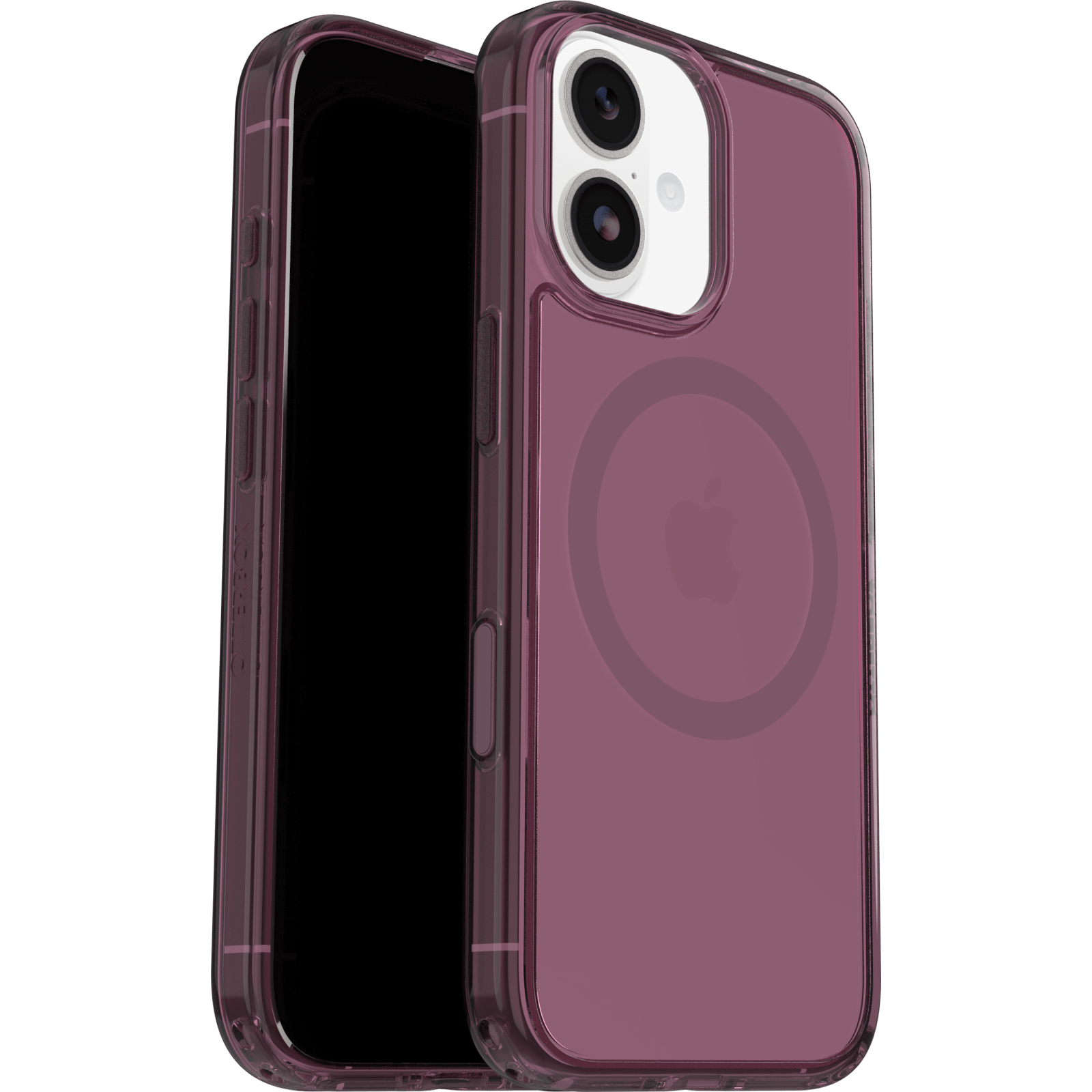 otterbox symmetry case for iphone 17 standard pink sleek front view