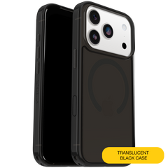 otterbox symmetry case for iphone 17 pro black sleek front view