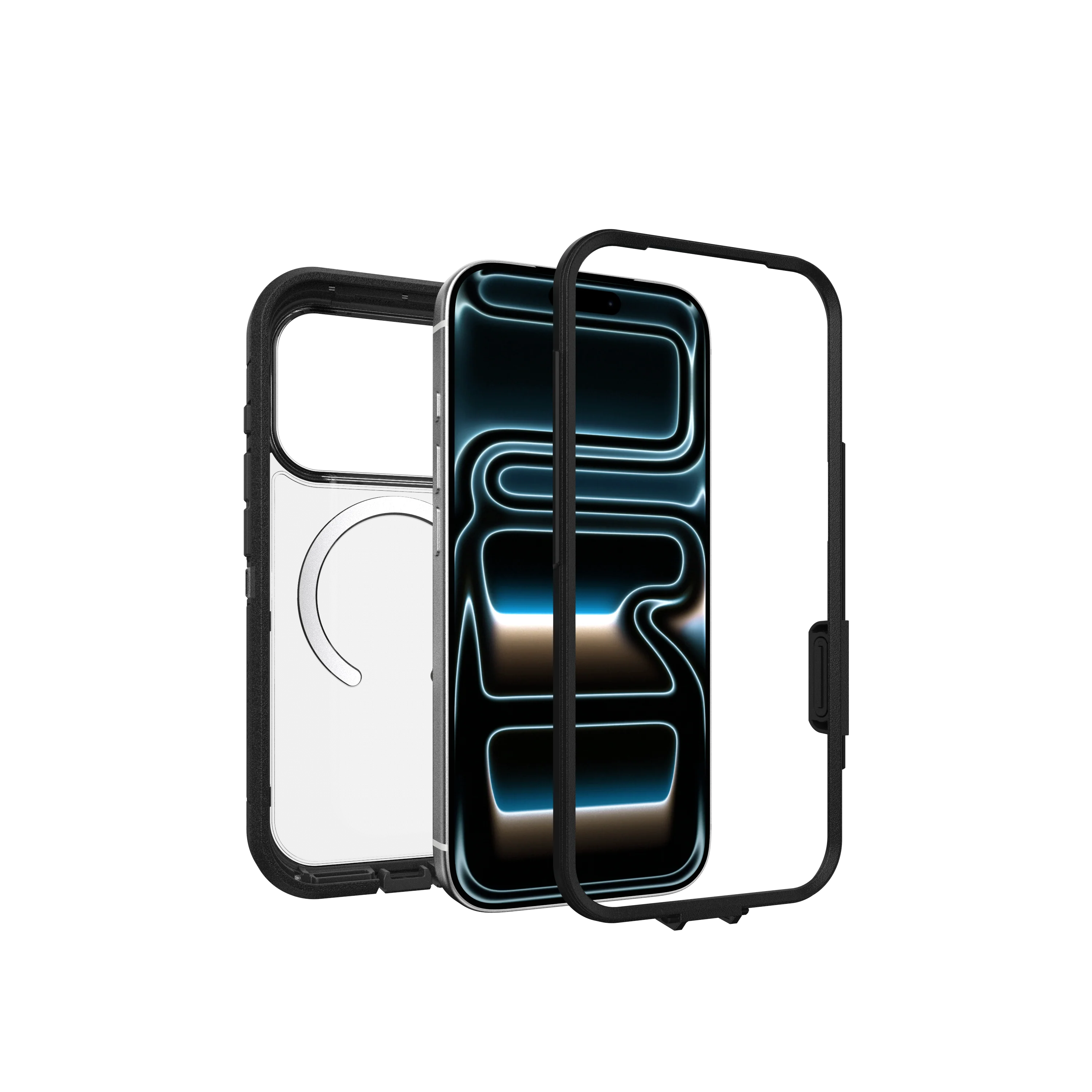 OtterBox Defender Pro XT Clear Case for iPhone 18 Pro 6.3 - Clear/Black