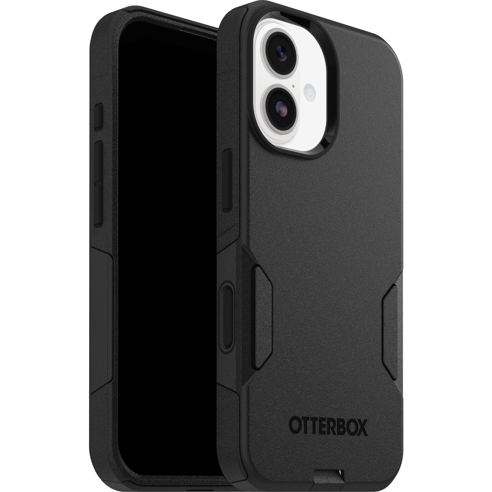otterbox commuter case for iphone 17 standard black slim front view