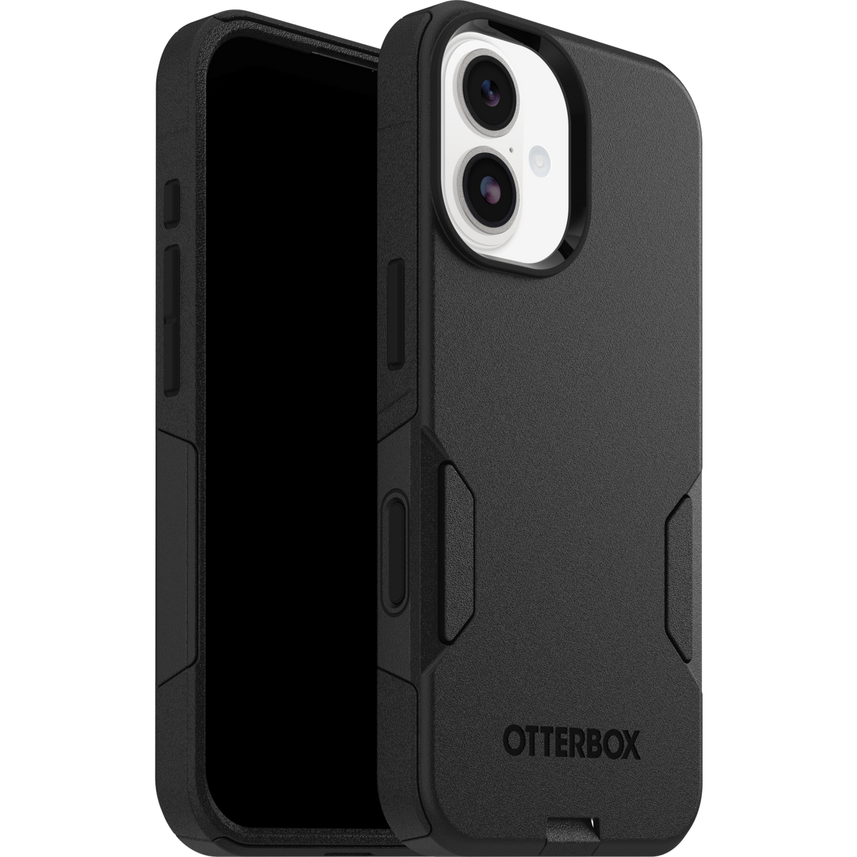 otterbox commuter case for iphone 17 standard black slim front view
