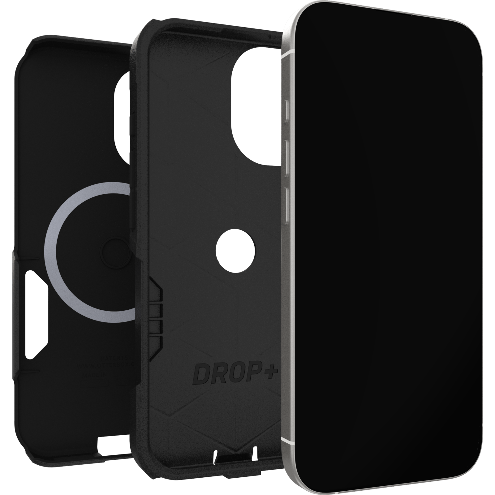 otterbox commuter case for iphone 17 standard black side profile