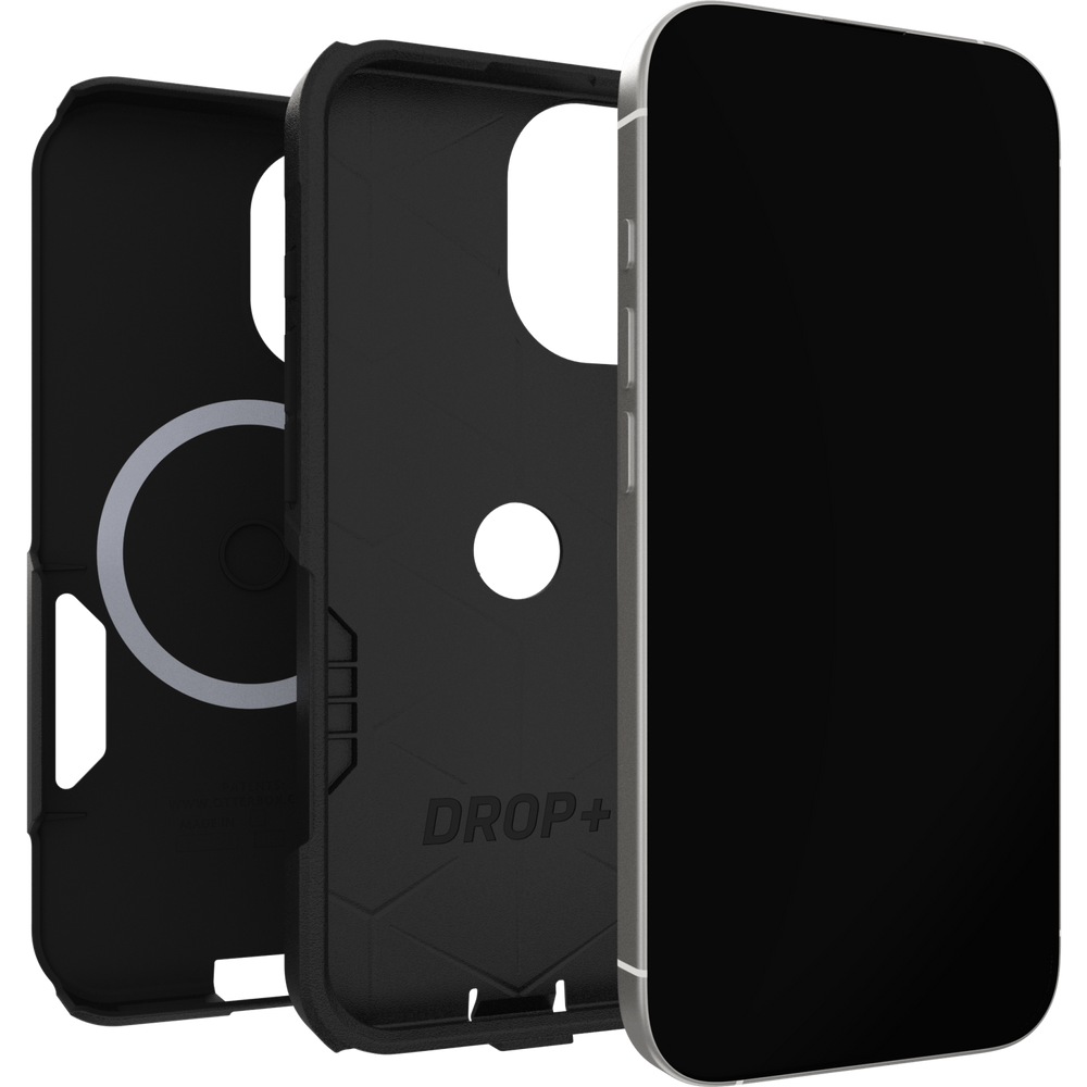 otterbox commuter case for iphone 17 standard black side profile