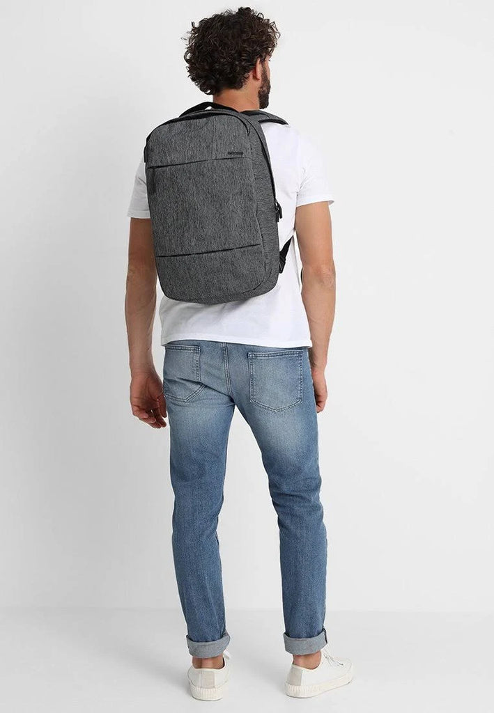 Incase City Compact Laptop Backpack Heather Black Grey