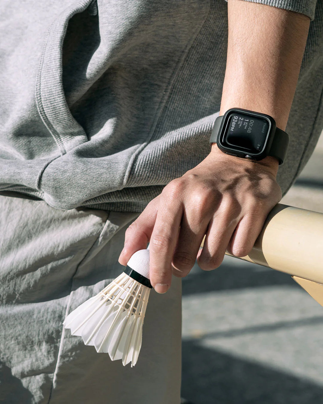 RhinoShield CrashGuard NX for Apple Watch 44mm 4/5/6/SE with Black Rim