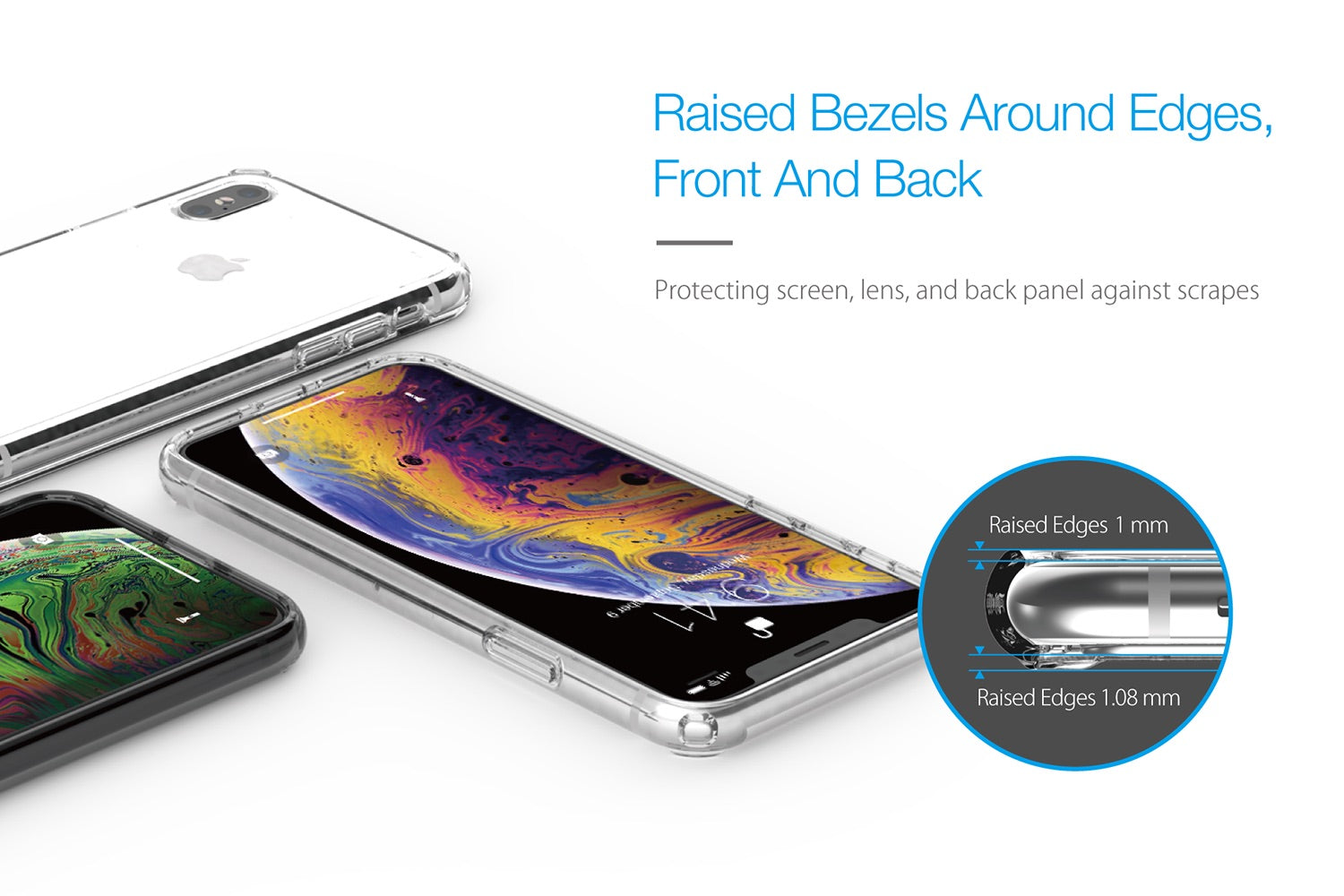 Just Mobile TENC Air Slim Bumper Case For iPhone XsMax - Clear