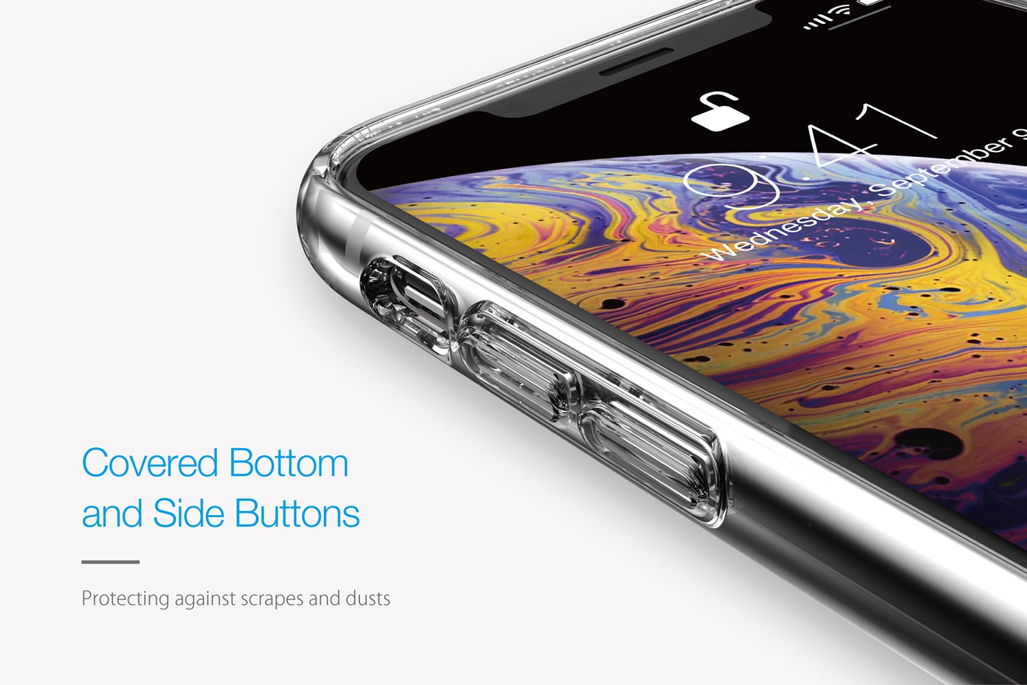 Just Mobile TENC Air Slim Bumper Case For iPhone XsMax - Clear