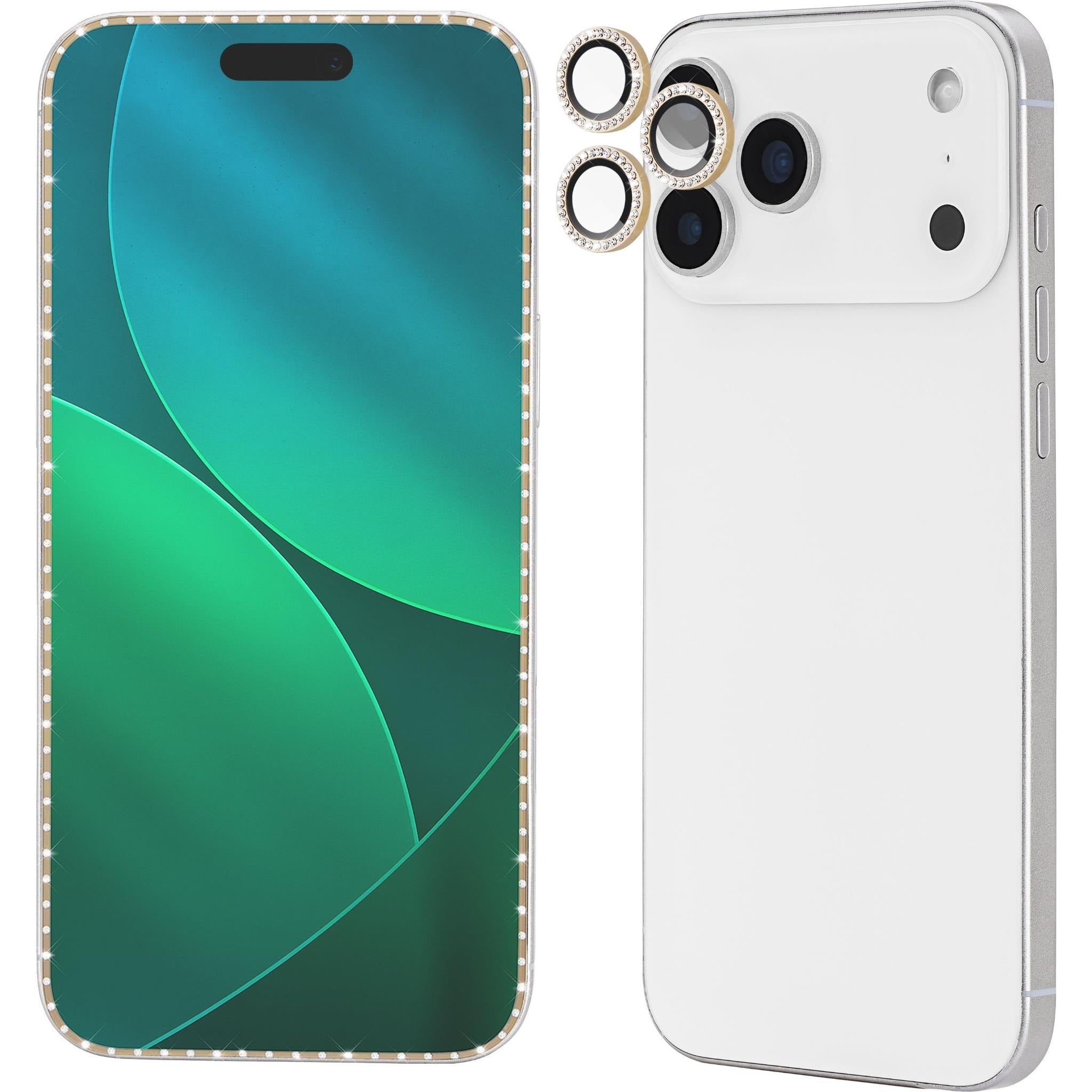 Kate Spade Fashion Lens & Screen Protectors for iPhone 17 Pro 6.3 - Set in Stone Gold