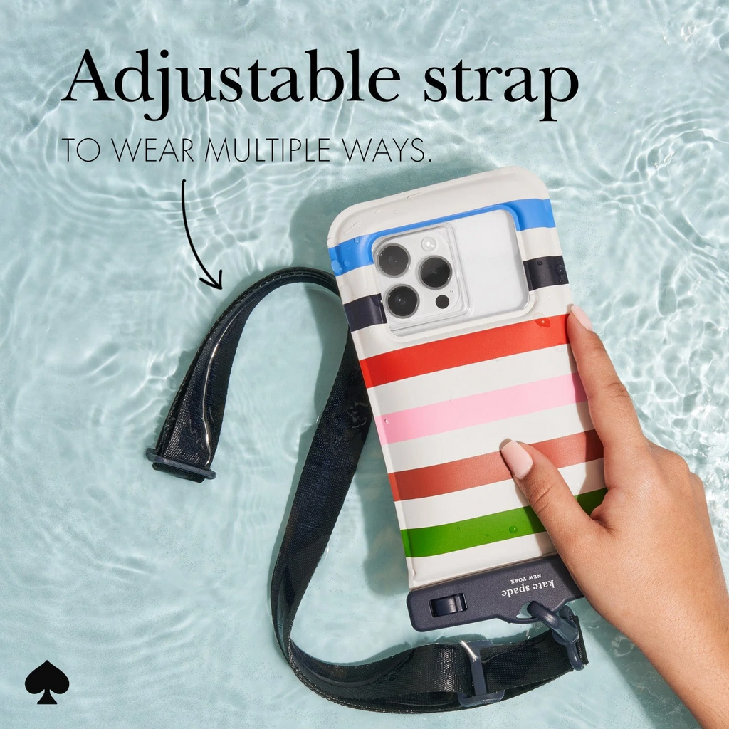 Kate Spade New York Waterproof Floating Pouch - Adventure Stripe