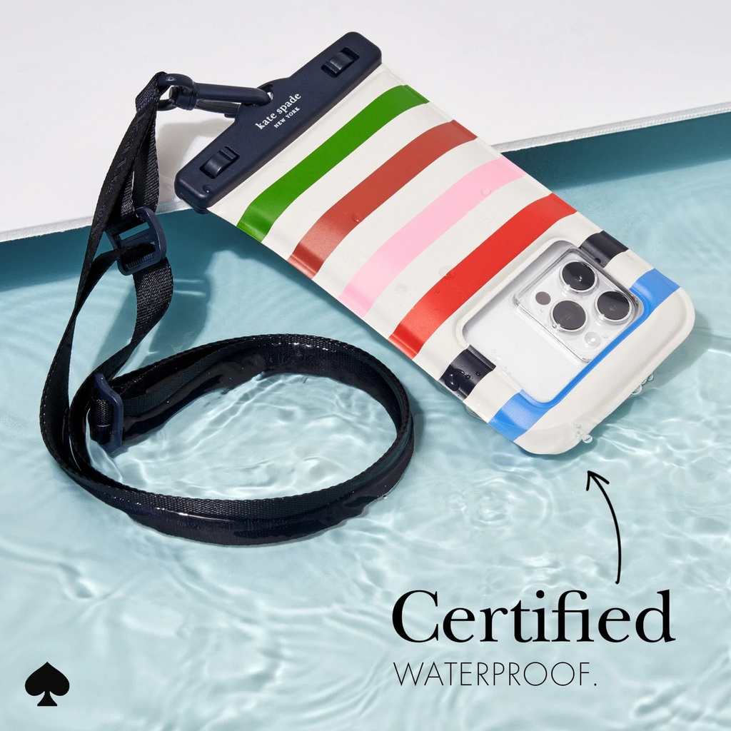 Kate Spade New York Waterproof Floating Pouch - Adventure Stripe