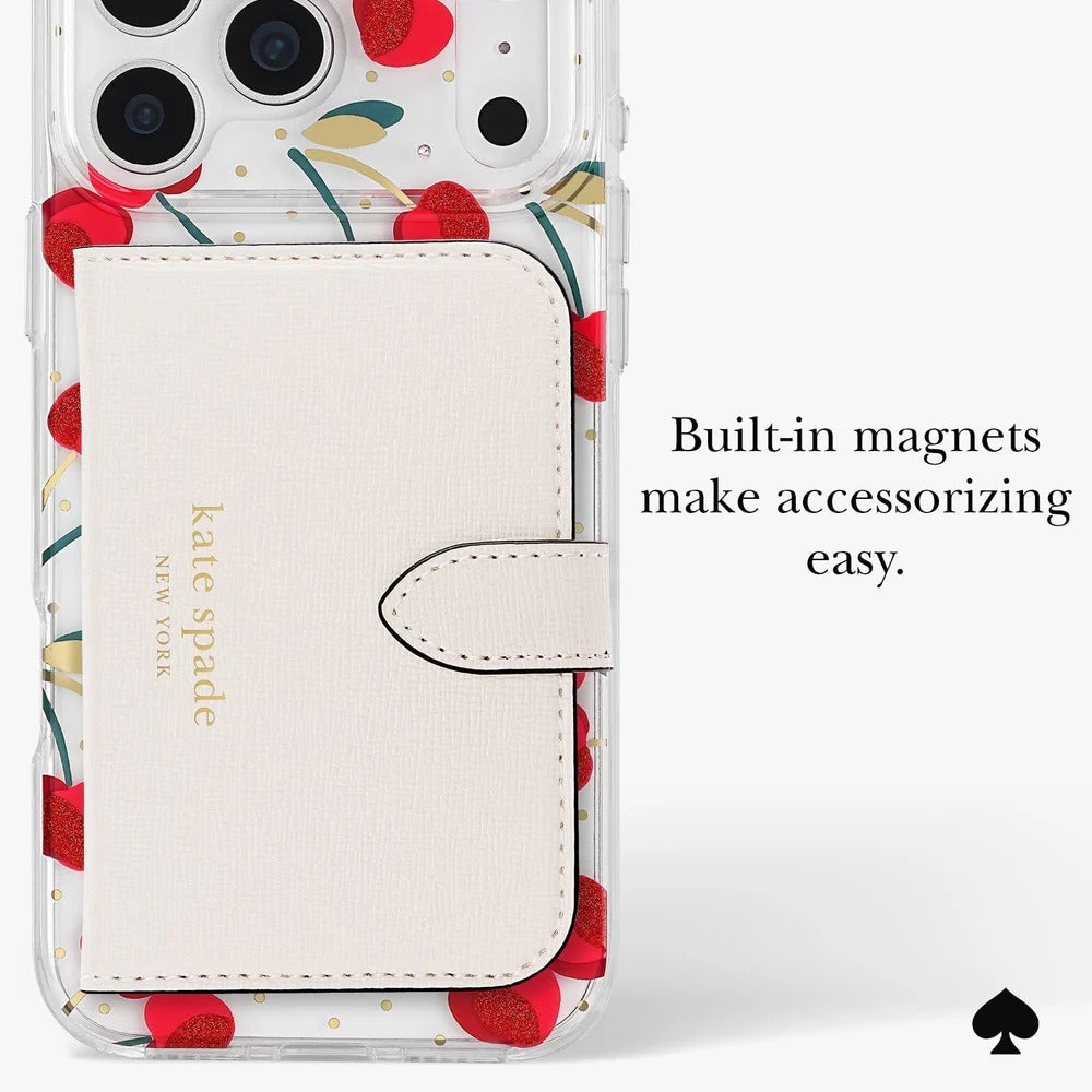 kate spade kate spade case for iphone 17 pro clear angle view