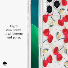 kate spade kate spade case for iphone 17 pro max clear side profile