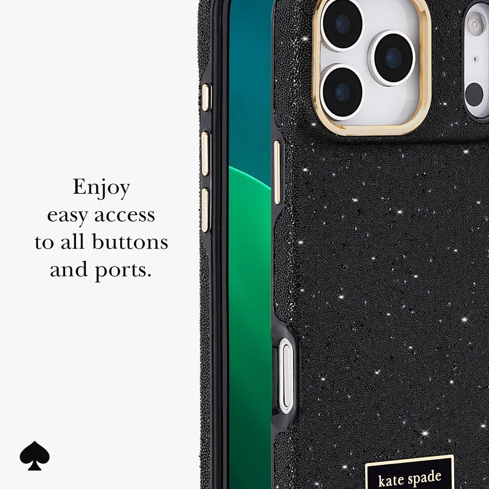 kate spade kate spade case for iphone 17 pro max black in-hand photo