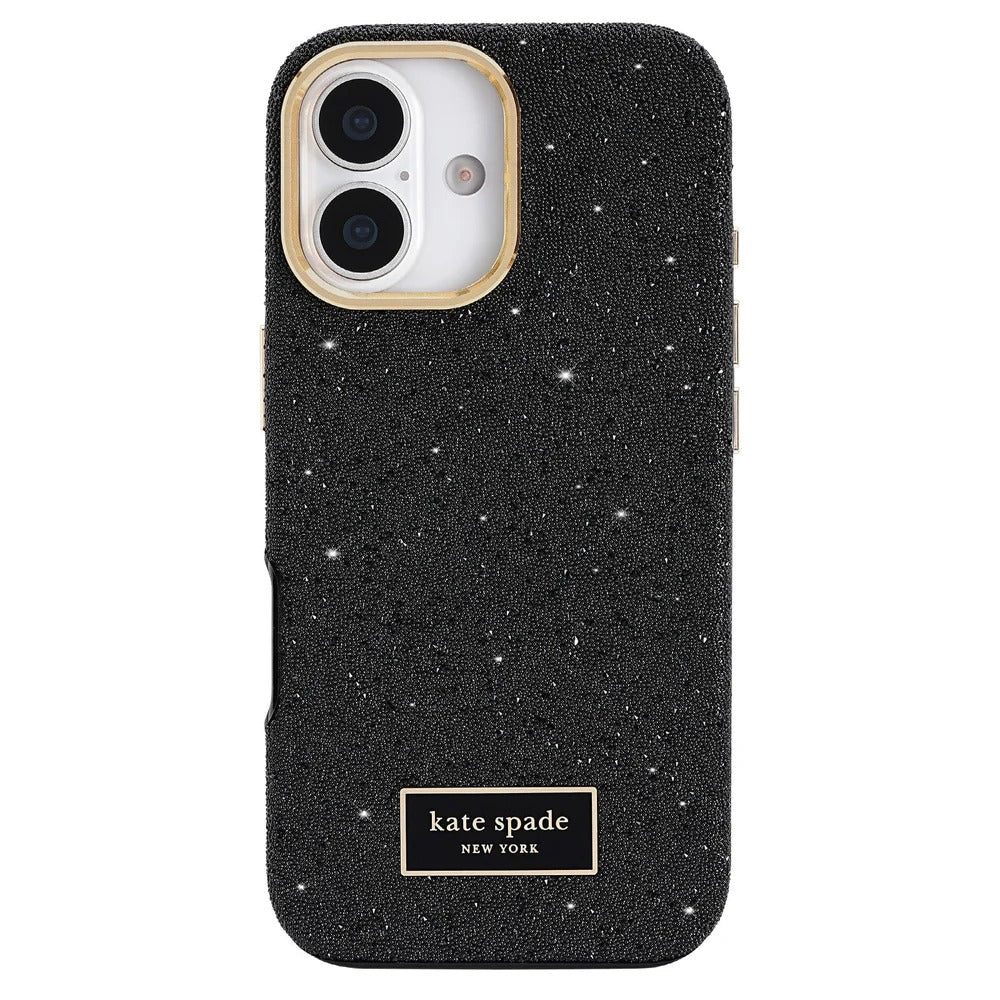 kate spade kate spade case for iphone 17 standard black front view