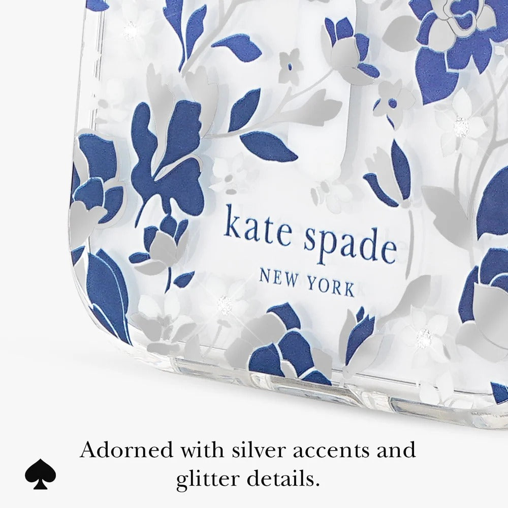 kate spade kate spade case for iphone 17 pro max blue side profile