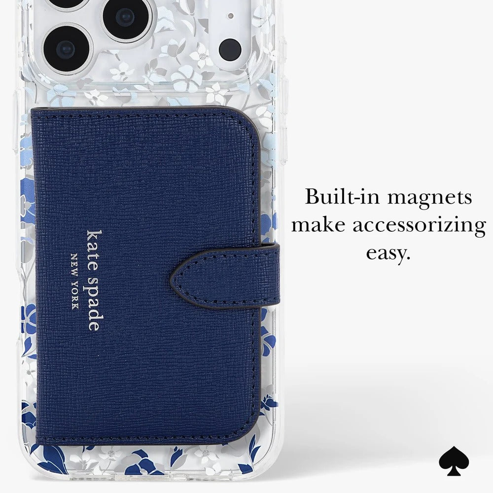 kate spade kate spade case for iphone 17 pro blue in-hand photo