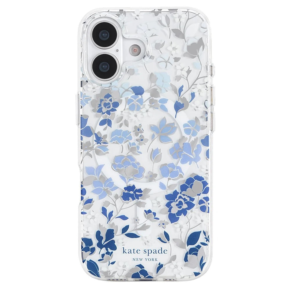 kate spade kate spade case for iphone 17 standard blue front view