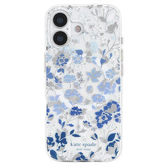 kate spade kate spade case for iphone 17 standard blue back pattern design
