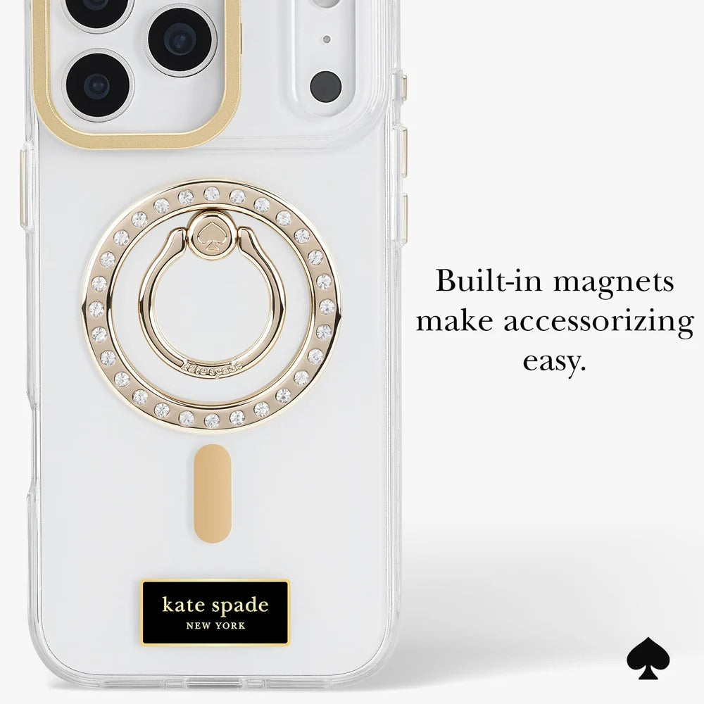 kate spade kate spade case for iphone 17 pro max clear angle view