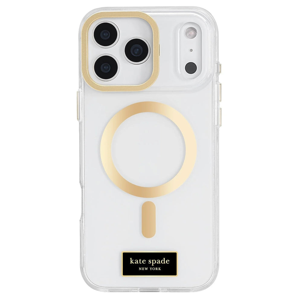 kate spade kate spade case for iphone 17 pro max clear back pattern design
