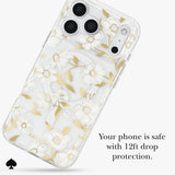 kate spade kate spade case for iphone 17 pro clear angle view