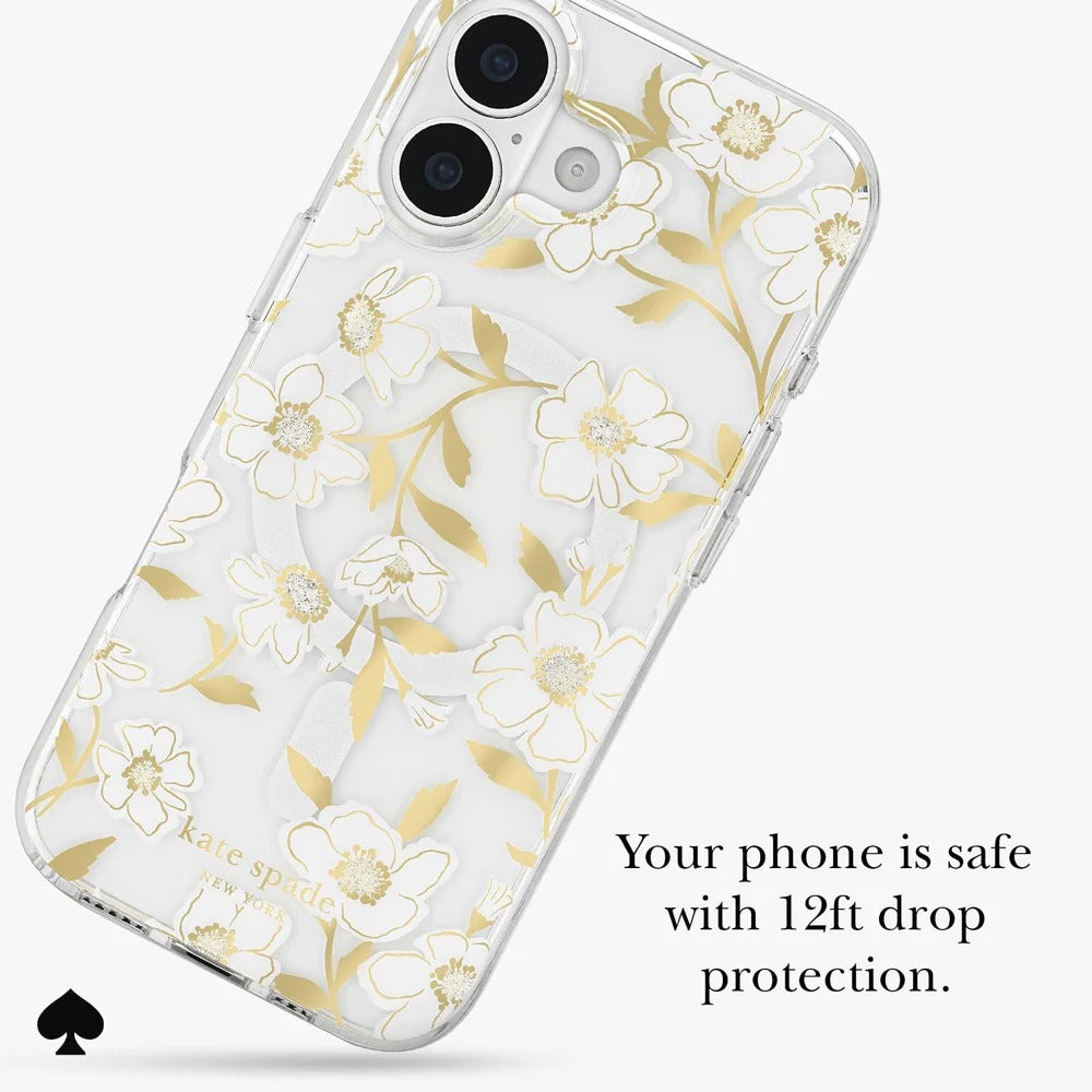 kate spade kate spade case for iphone 17 standard clear side profile