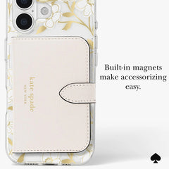 kate spade kate spade case for iphone 17 standard clear angle view