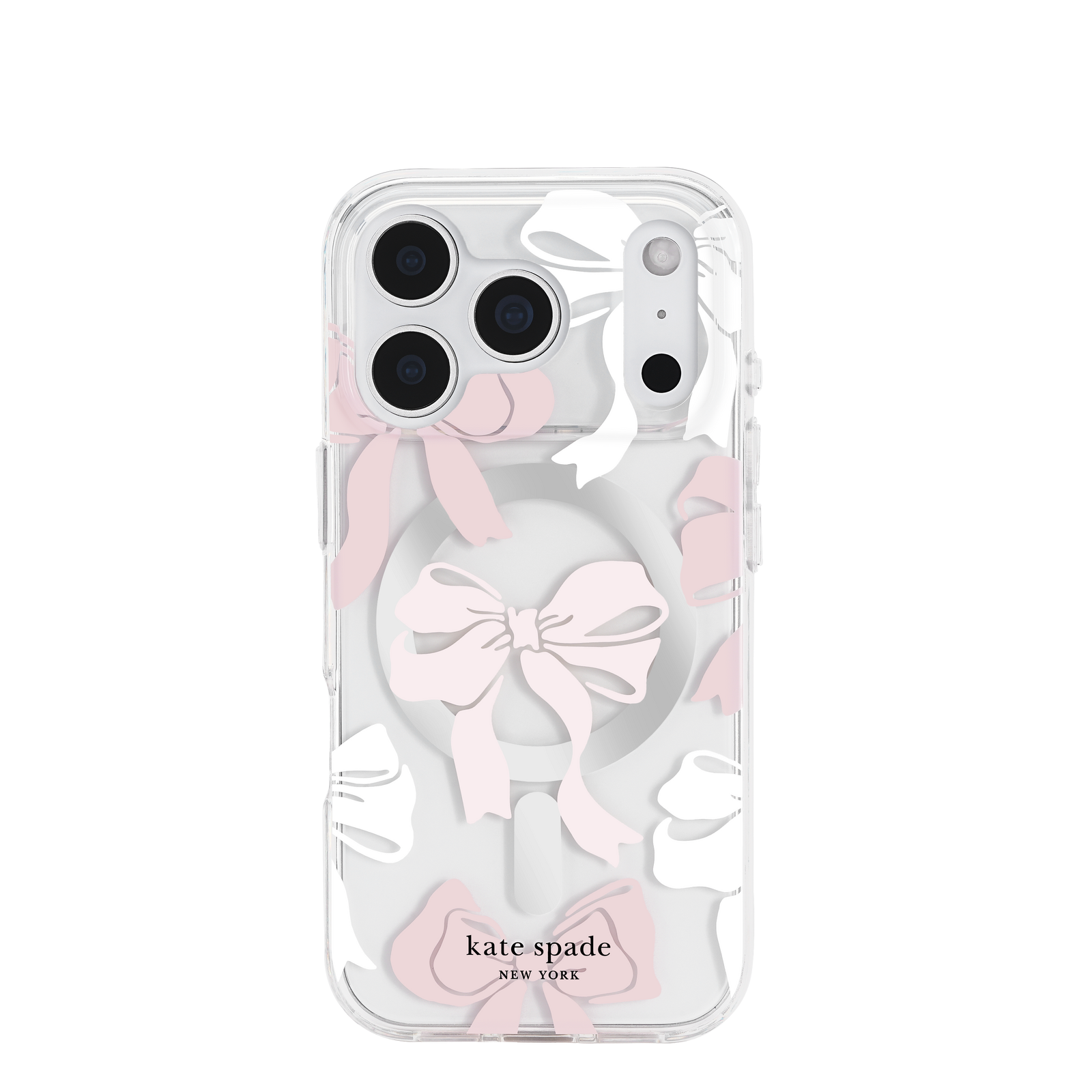 kate spade kate spade case for iphone 17 pro max clear side profile