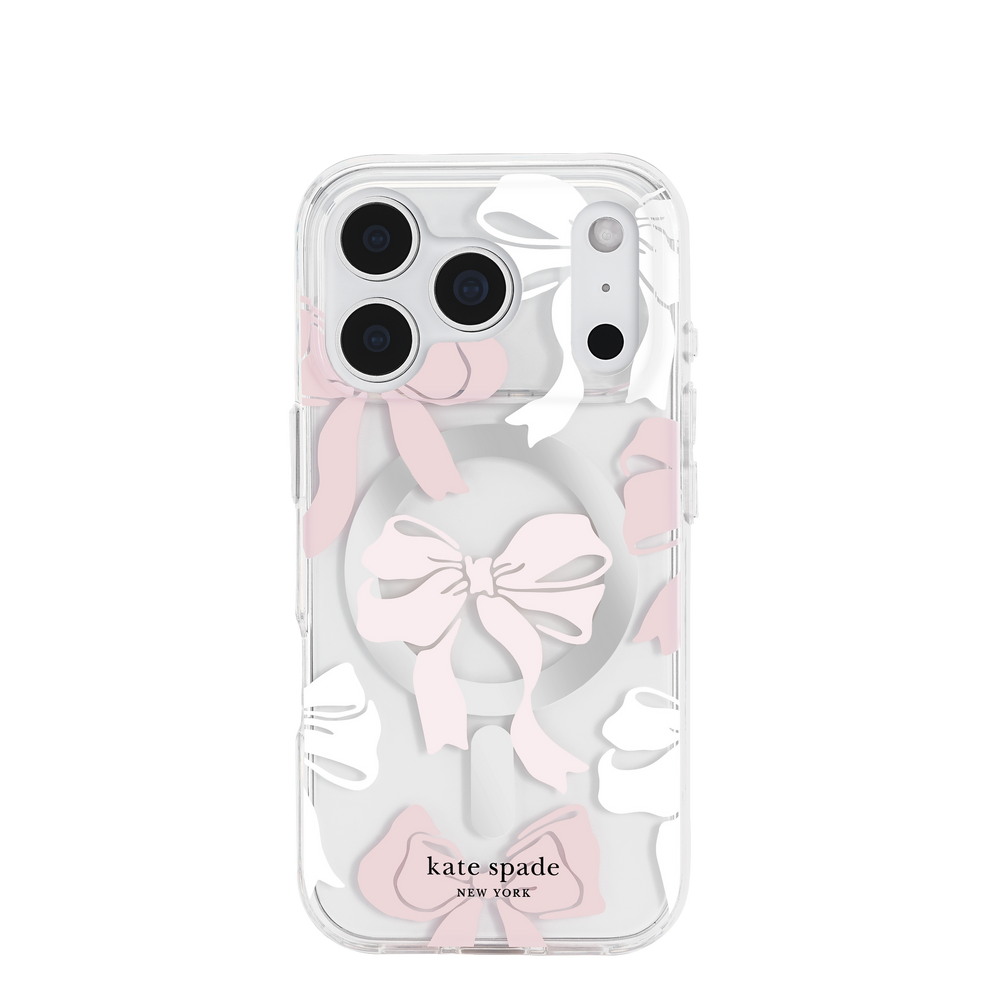 kate spade kate spade case for iphone 17 pro max clear side profile