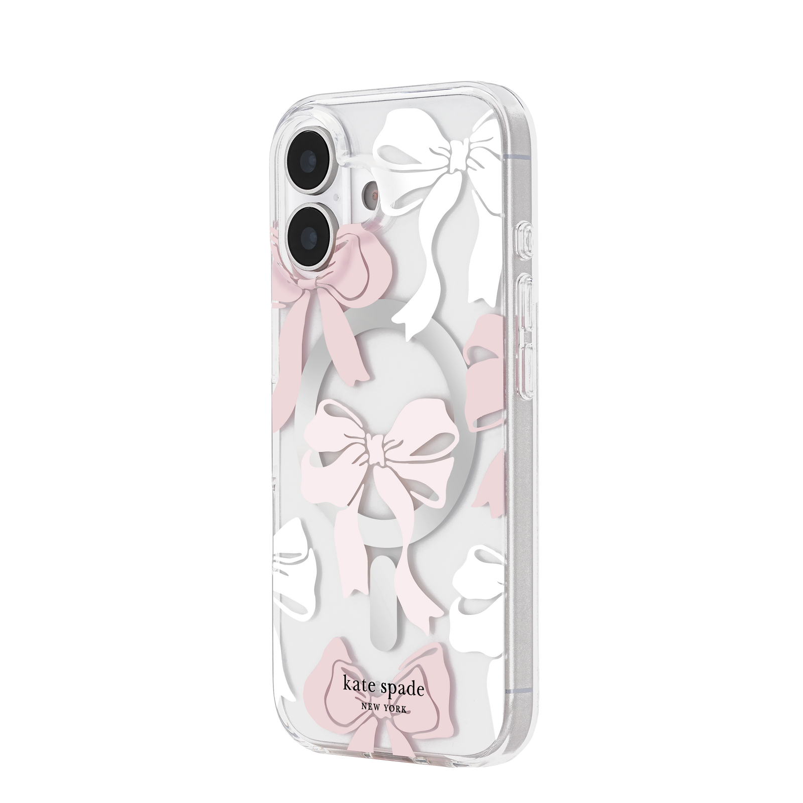 kate spade kate spade case for iphone 17 standard clear back pattern design