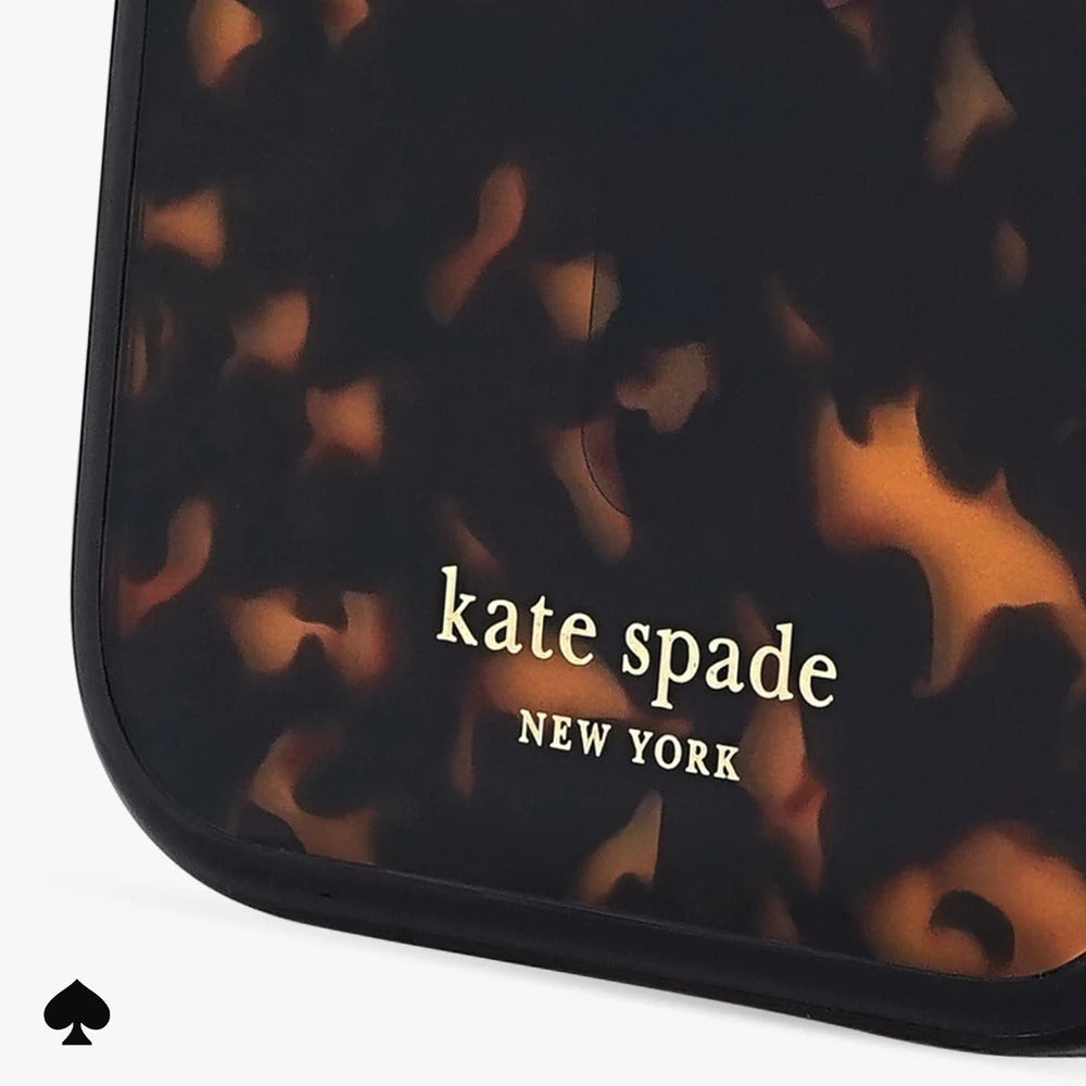 kate spade kate spade case for iphone 17 pro max tortoise in-hand photo