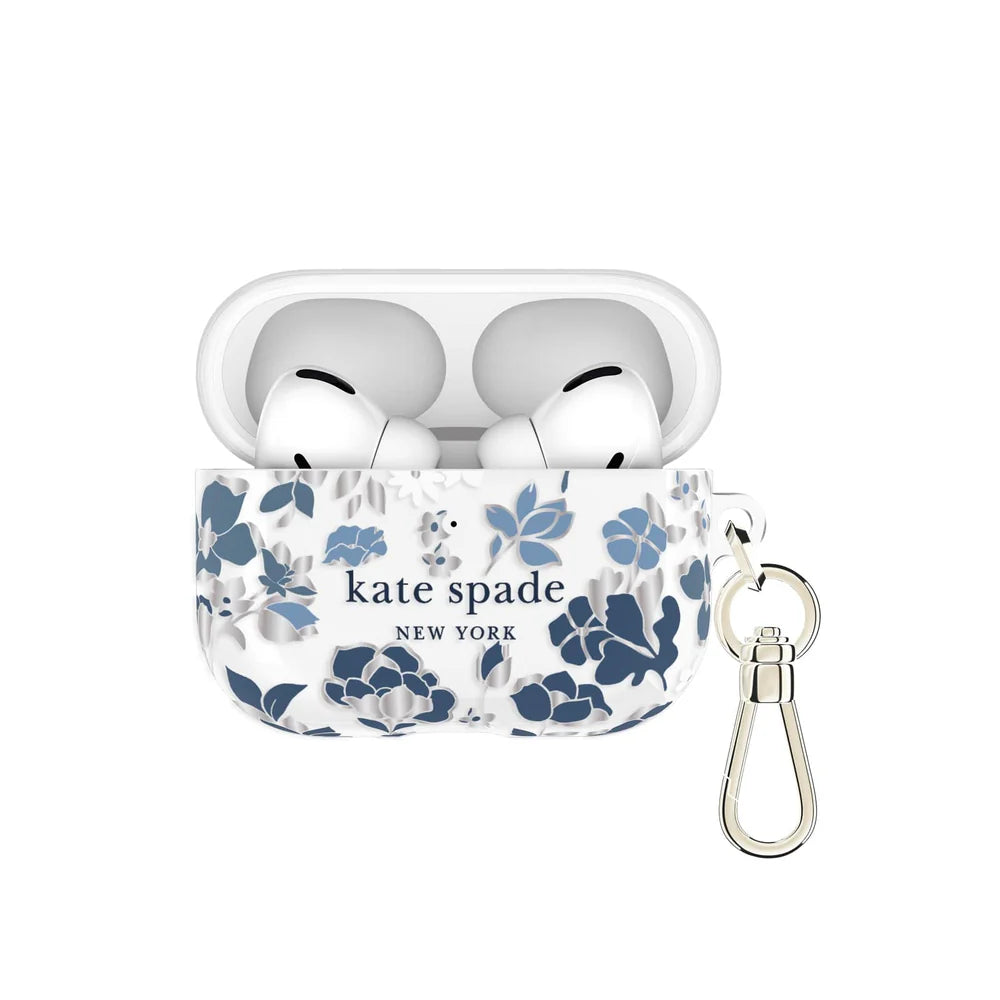 Kate Spade Flowerbed Blue with Silver Clip for AirPod Pro 3
