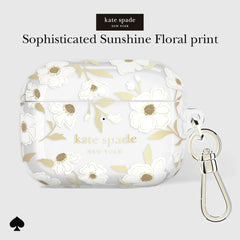 Kate Spade Sunshine Floral with Gold Clip for AirPod Pro 3