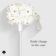 Kate Spade Sunshine Floral with Gold Clip for AirPod Pro 3