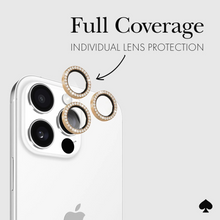 Load image into Gallery viewer, Kate Spade Aluminum Ring Lens Protector iPhone 16 Pro &amp; 16 Pro Max - Set in Stone