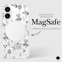 Load image into Gallery viewer, Kate Spade Precious Bloom MagSafe Case for iPhone 16 Plus Clear / Blue