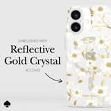 Kate Spade Sunshine Floral MagSafe Case for iPhone 16 Plus Clear / Gold