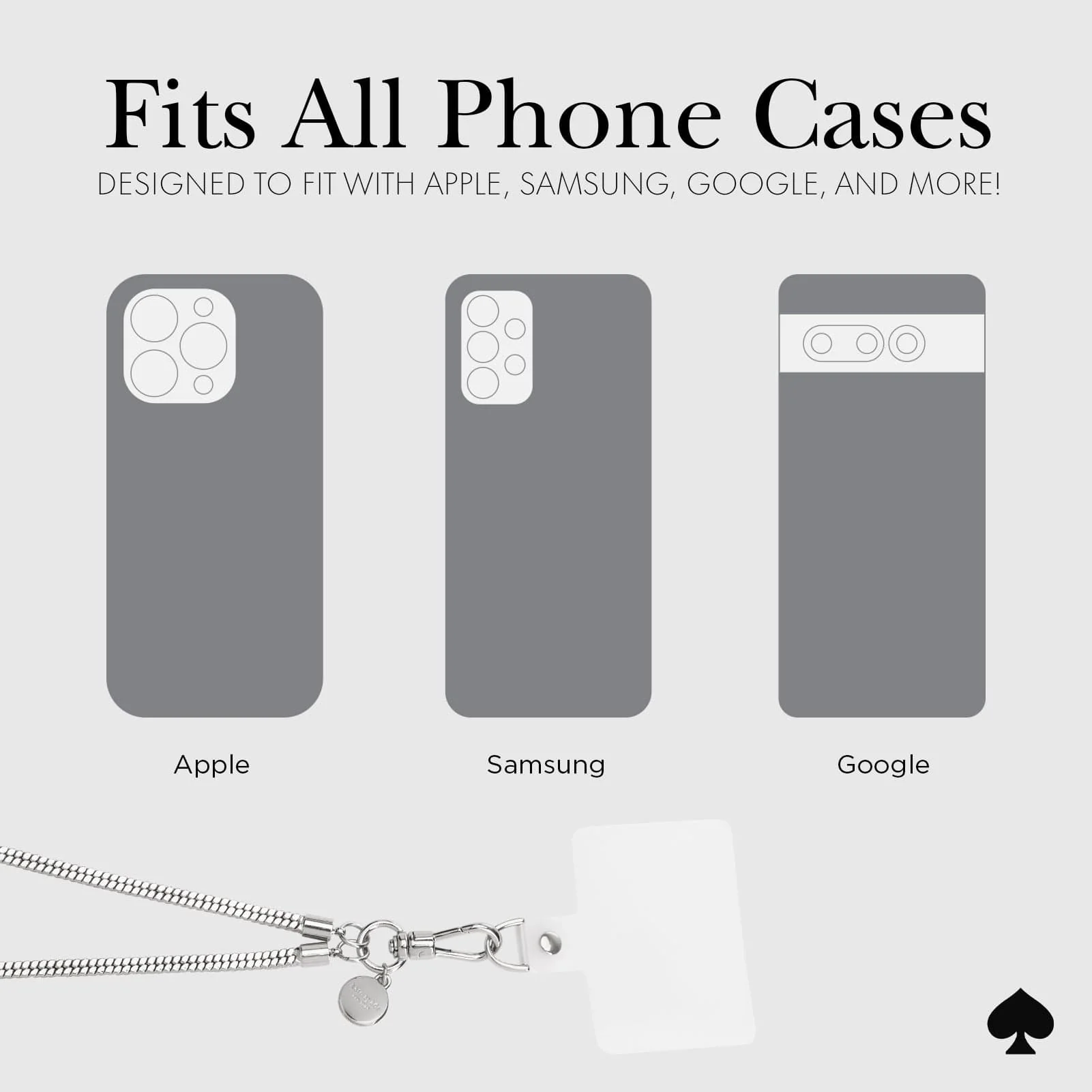 Kate Spade Phone Crossbody - Heart of Silver