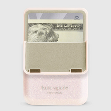 Load image into Gallery viewer, Kate Spade New York MagSafe Flip Wallet - Sparkle Pink