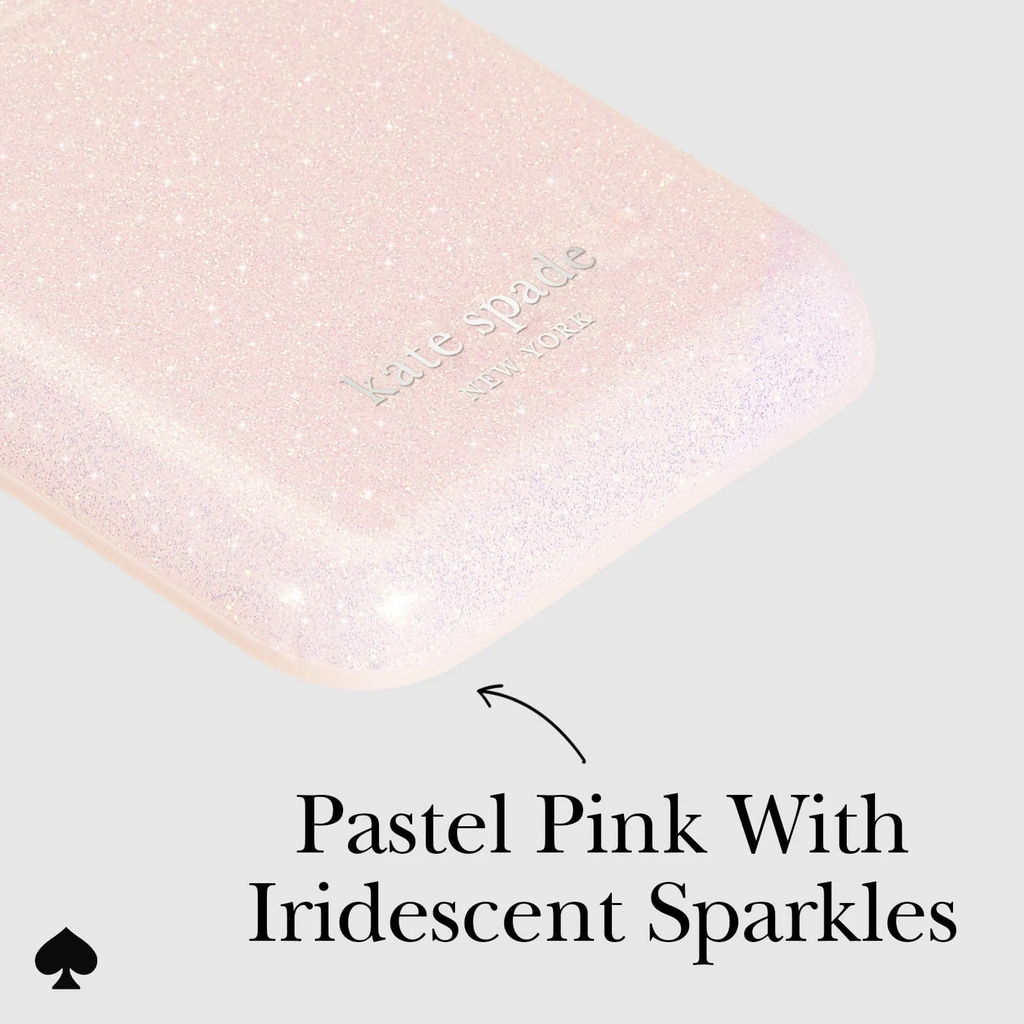 Kate Spade New York MagSafe Flip Wallet - Sparkle Pink