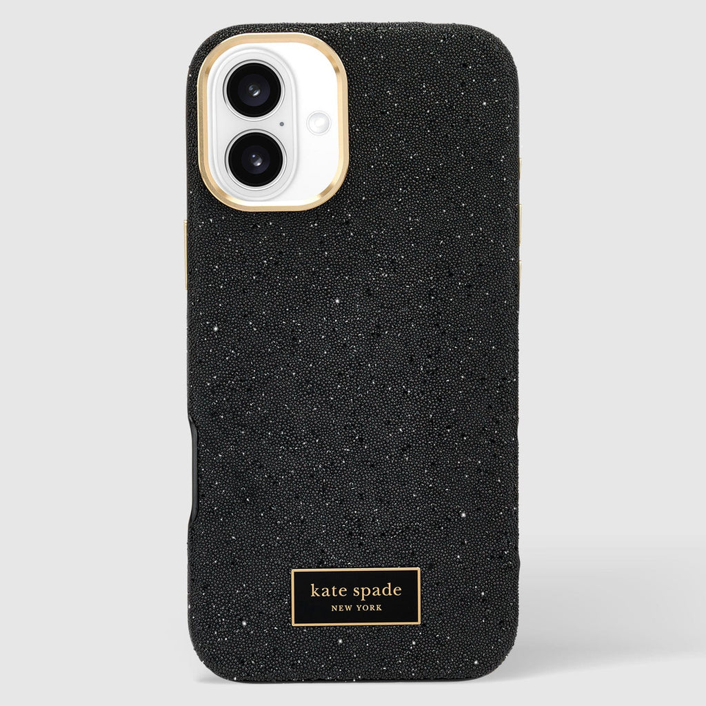 Kate Spade Crystal Pave MagSafe Case for iPhone 16 Standard Black