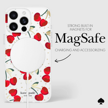 Load image into Gallery viewer, Kate Spade Cherry Dot MagSafe Case for iPhone 16 Pro Max Clear / Rose / Gold