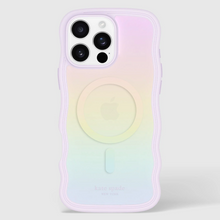 Load image into Gallery viewer, Kate Spade Wave MagSafe Case for iPhone 16 Pro Opal Iridescent