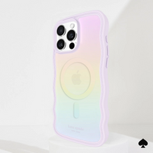 Load image into Gallery viewer, Kate Spade Wave MagSafe Case for iPhone 16 Pro Max Opal Iridescent